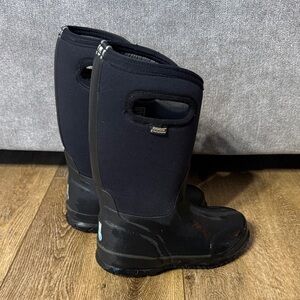 Bogs Black Waterproof Boots with Handles, sz 13. Rated to -30